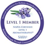 National Association for Holistic Aromatherapy Logo Level 1 Certified Aromatherapist