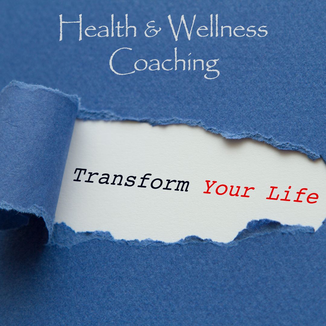 The image shows a blue piece of paper with a tear in the center. Under the tear is a white piece of paper with the words "Transform Your Life".